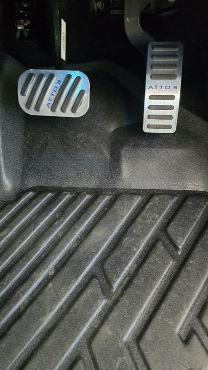 Brushed Aluminum Anti-Slip Pedal for BYD