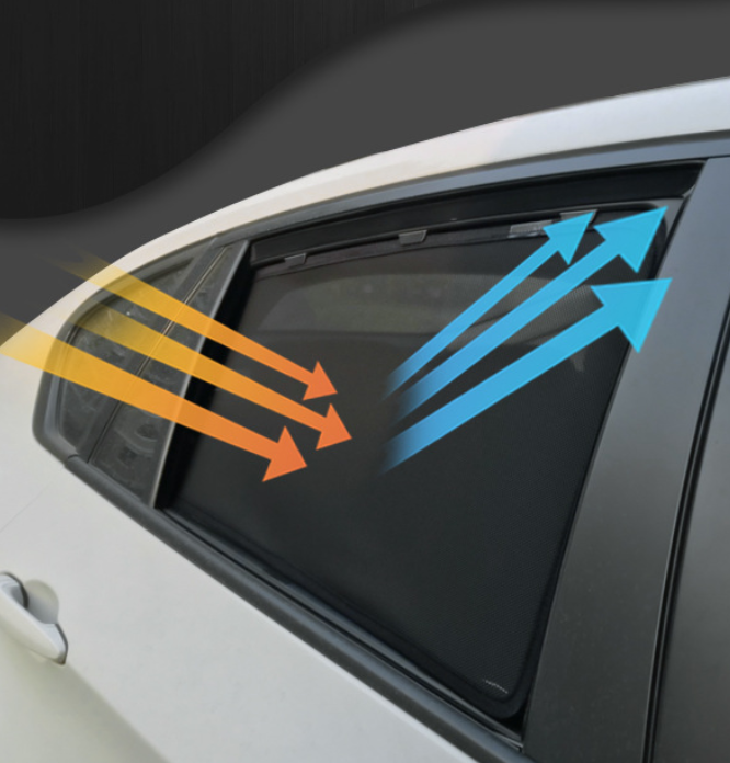 Suitable for BYD ATTO3 car window sunshade, sun protection, heat insulation, magnetic mesh sunshade.
