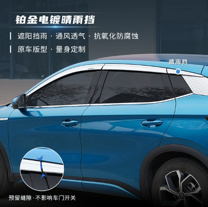 Suitable for BYD ATTO 3 insect net integrated modification car rain guard and rain visor accessories
