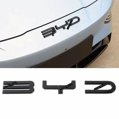 Rear Bumper Glossy Black Badges LOGO for BYD