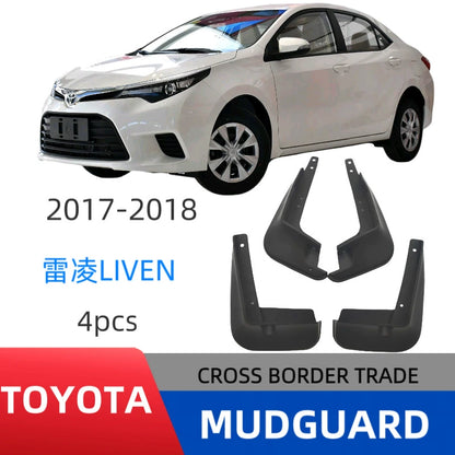4PCS Front and Rear Mud Flaps Splash Guards for Toyota Levin 2017–2018
