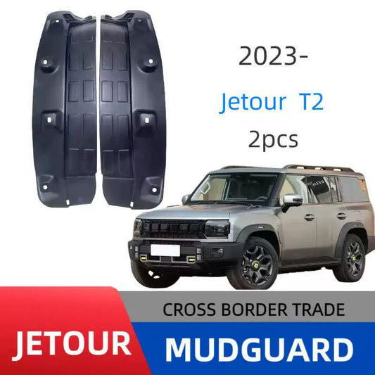 2Pcs Rear Door Inner Mud Guards Splash Shields for Jetour Traveller T2 2023+