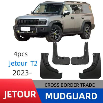 4Pcs Car Mud Flaps Splash Guards Fender Mudguards for Jetour T2 Traveller 2023+