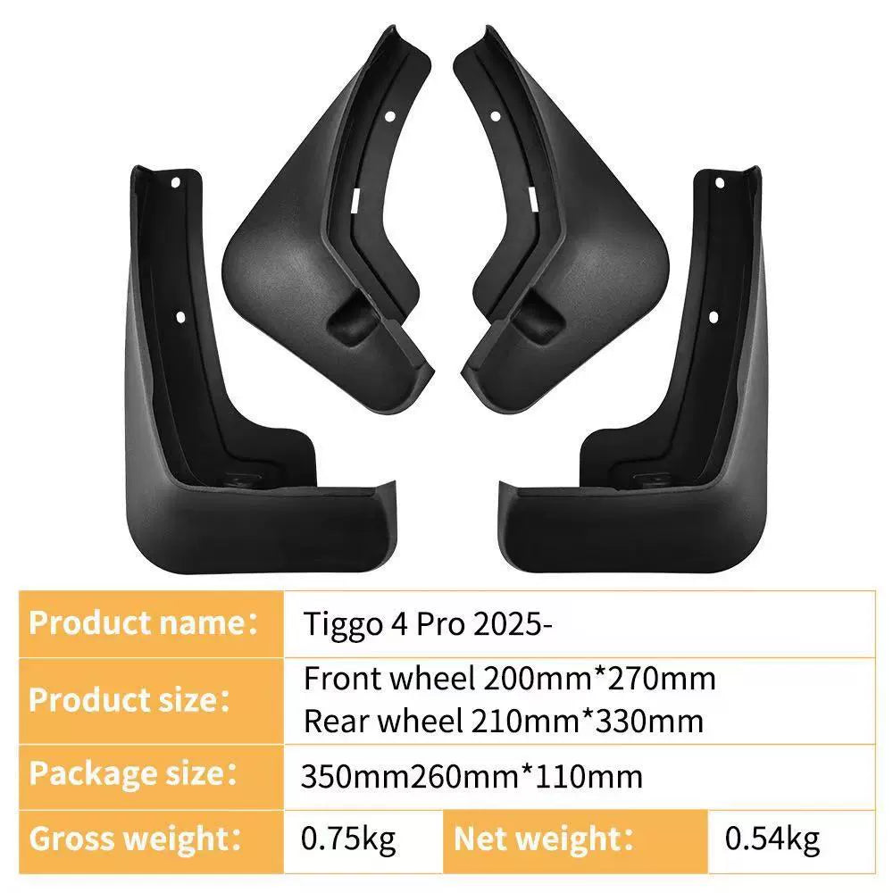 4Pcs Car Mud Flaps Splash Guards Fender Mudguards for Chery Tiggo 4 Pro 2025