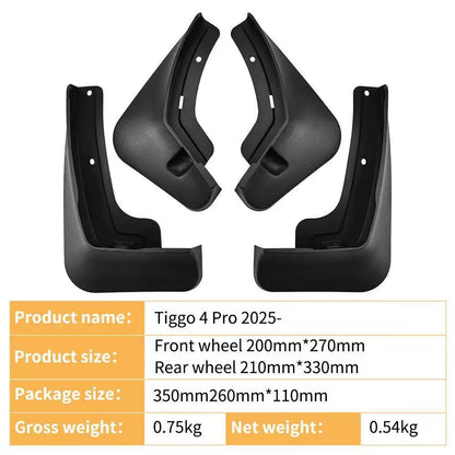 4Pcs Car Mud Flaps Splash Guards Fender Mudguards for Chery Tiggo 4 Pro 2025