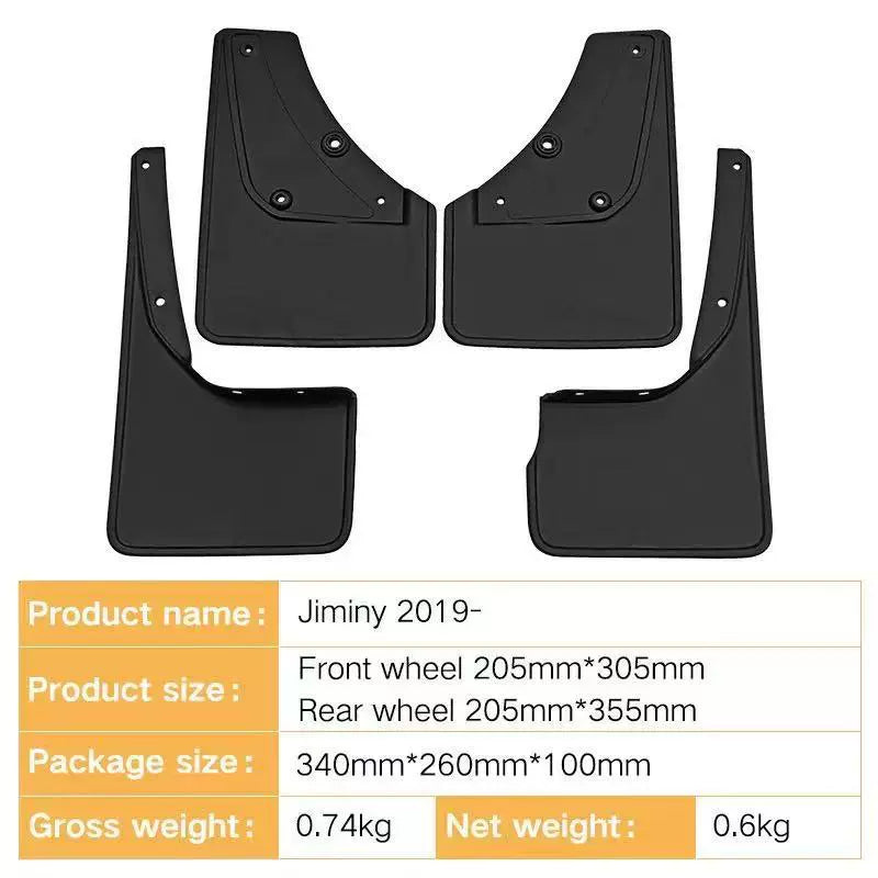 4Pcs Car Mud Flaps Splash Guards Fender Mudguards for Suzuki Jimny 2019-2024
