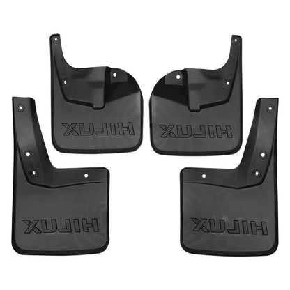 4PCS Front and Rear Mud Flaps Splash Guards for Toyota Hilux Vigo Revo 4WD 2015–2023