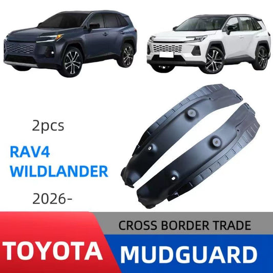 2PCS Rear Door Inner Mud Guards Splash Protectors for Toyota RAV4 / Wildlander 2026–Onwards