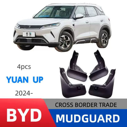 4PCS Front and Rear Mud Flaps Splash Guards for BYD Yuan UP 2024–2025