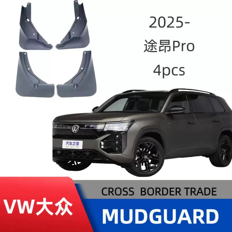 4PCS Front and Rear Mud Flaps Splash Guards for Volkswagen Teramont Pro 2025–Onwards