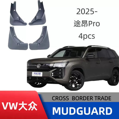 4PCS Front and Rear Mud Flaps Splash Guards for Volkswagen Teramont Pro 2025–Onwards