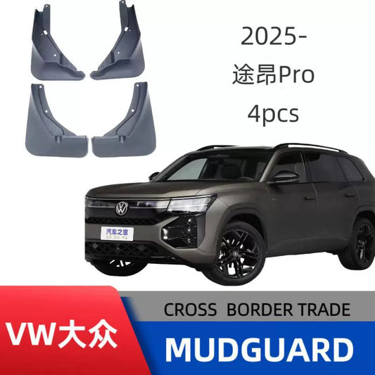 4PCS Front and Rear Mud Flaps Splash Guards for Volkswagen Teramont Pro 2025–Onwards