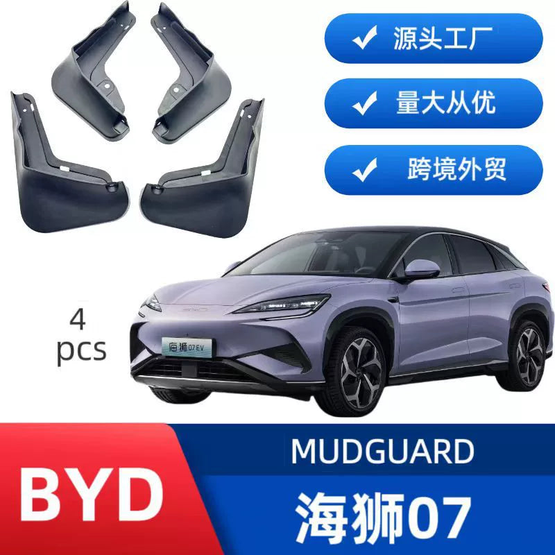 4PCS Front and Rear Mud Flaps Splash Guards for BYD Seal 07 EV / Seal 07 DM-i