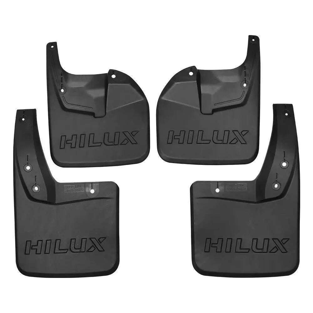 4PCS Front and Rear Mud Flaps Splash Guards for Toyota Hilux Vigo Revo 4WD 2015–2023