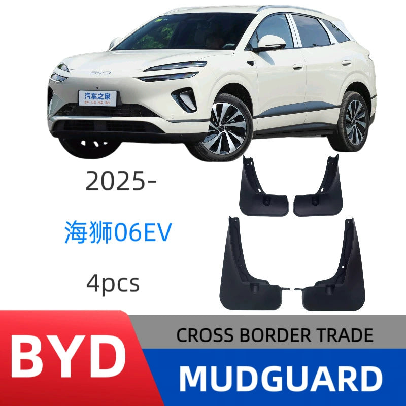 4Pcs Car Mud Flaps Splash Guards Fender Mudguards for BYD Sea Lion 06 EV 2025-2026
