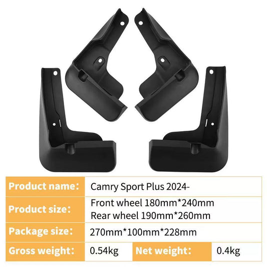 4Pcs Car Mud Flaps Splash Guards Fender Mudguards for Toyota Camry Sport Plus 2024-2025