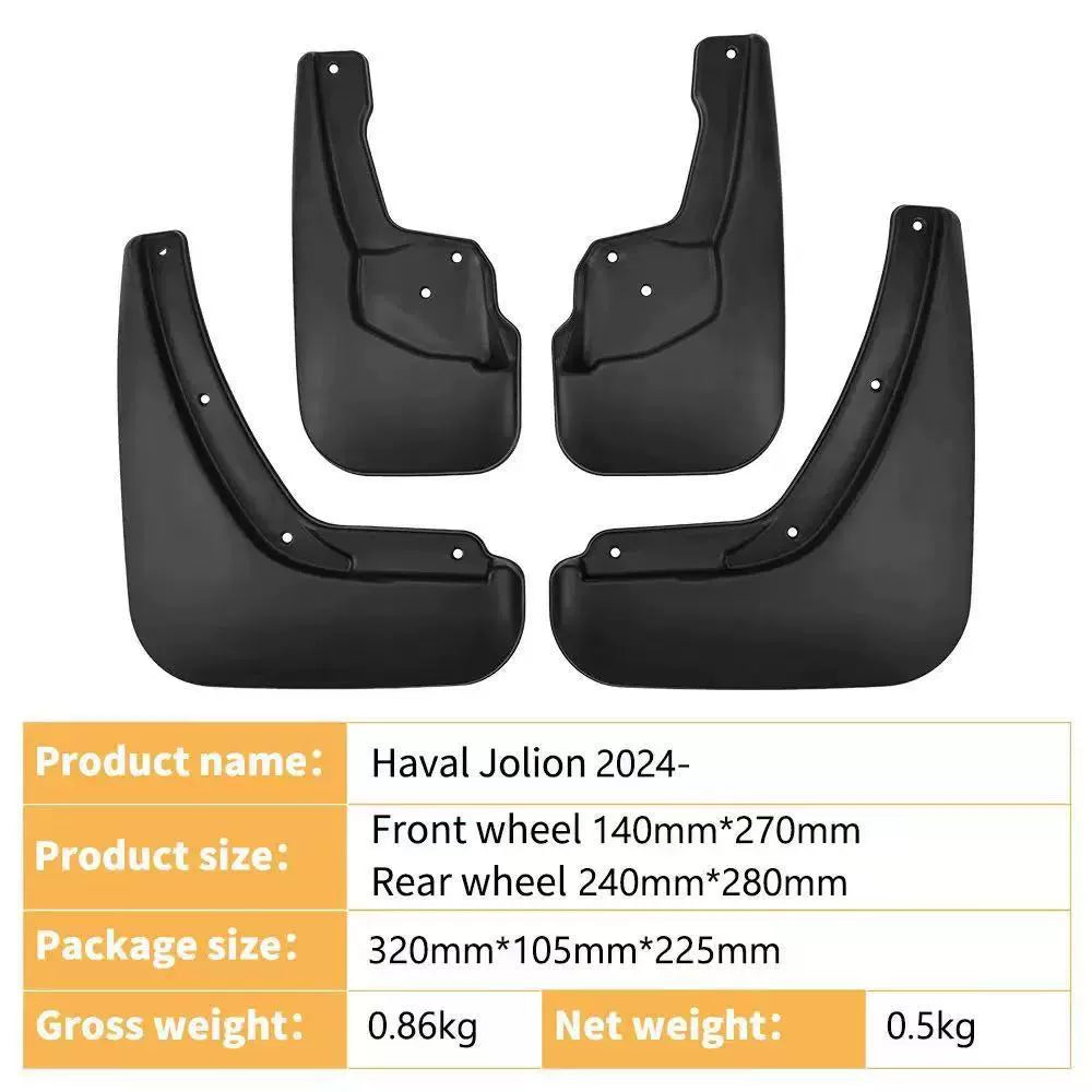 4Pcs Car Mud Flaps Splash Guards Fender Mudguards for Haval Jolion 2024