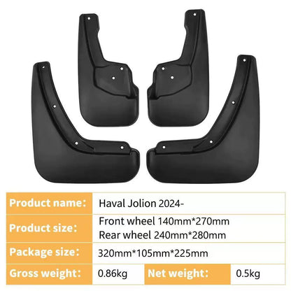 4Pcs Car Mud Flaps Splash Guards Fender Mudguards for Haval Jolion 2024