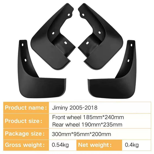 4Pcs Car Mud Flaps Splash Guards Fender Mudguards for Suzuki Jimny 2005-2018