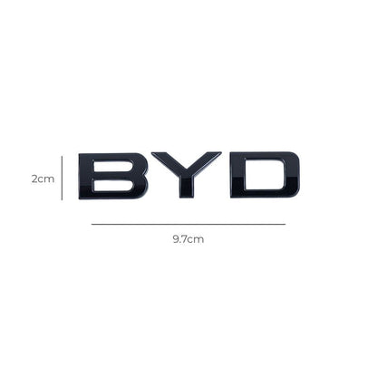 Rear Bumper Glossy Black Badges LOGO for BYD