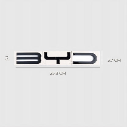 Rear Bumper Glossy Black Badges LOGO for BYD